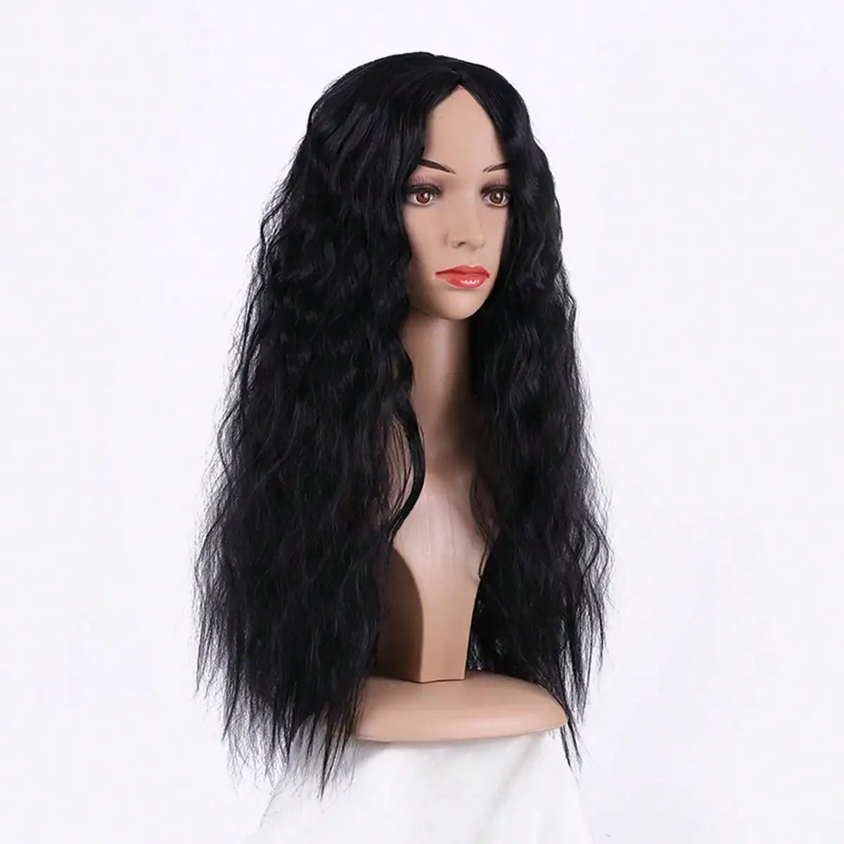 

Synthetic Lace Front Wigs Long Curly Wig 24'' Long Wavy Synthetic Wigs For Black Women For Role Play Party Daily