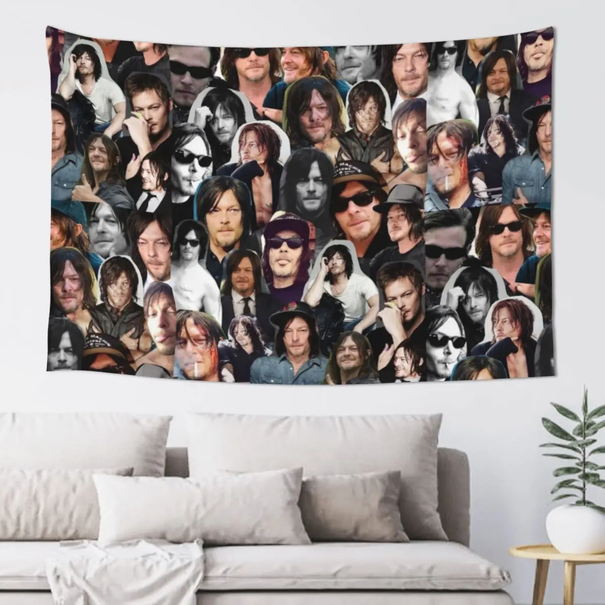 

Norman Reedus Collage Tapestry Bed Room Decoration Japanese Room Decor Wall Hanging Decor Tapestry