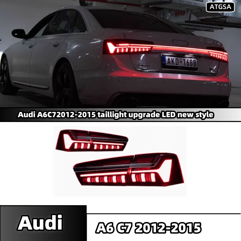 Car taillights for Audi A6 C7 2012-2018 new upgraded LED plug and play