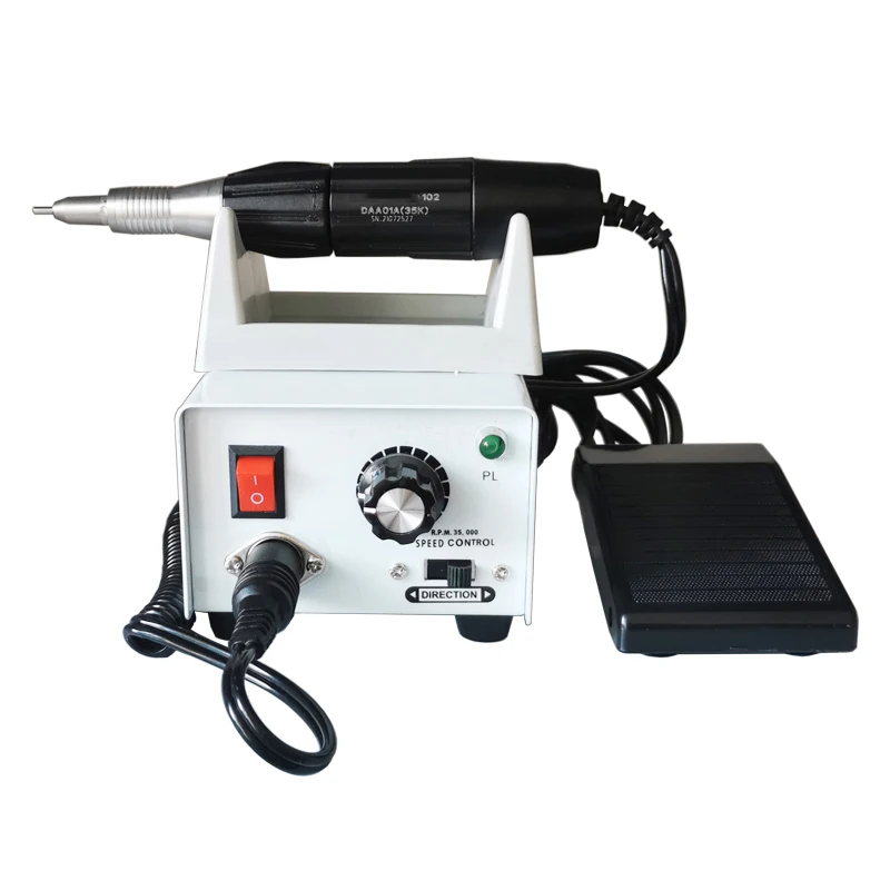 

Strong 90 Micromotor control box Hand Polishing Polisher Dental Lab equipment 220V 0-35000 rpm with 102 Handpiece