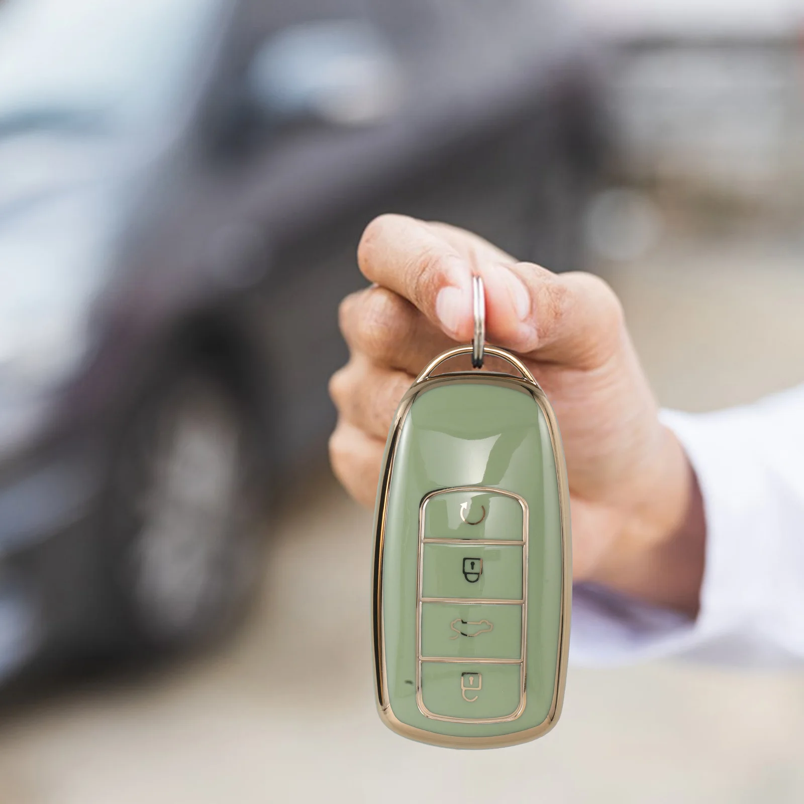 

2Pcs Car Key Shell Tpu Compatible Chery Little Ant Scratch Resistant Key Fob Cover Protective Remote Case Fob Cover