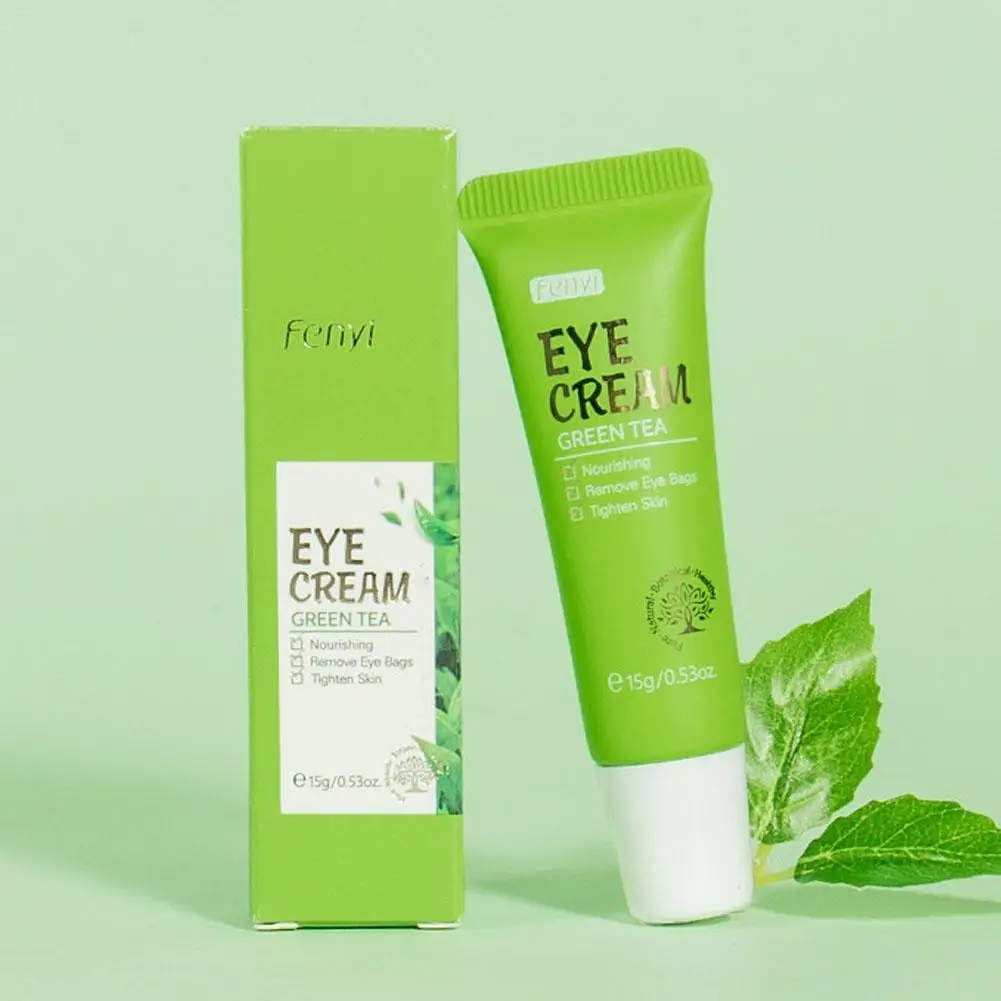 LAIKOU 15g crema de ojos de té verde ácido antiarrugas anti ojeras hinchazón cosméticos coreanos productos hidratantes para el cuidado de la piel N7J9