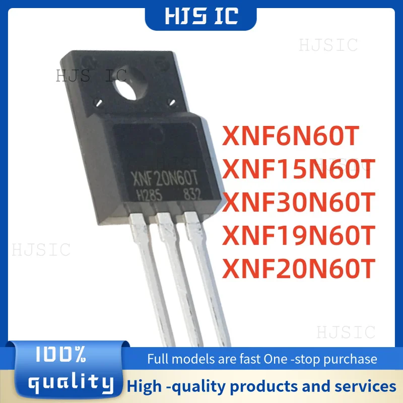 10 unids/lote nuevo XNF6N60T XNF15N60T XNF19N60T XNF20N60T XNF30N60T TO-220F transistor de efecto de campo componente electrónico electrónica