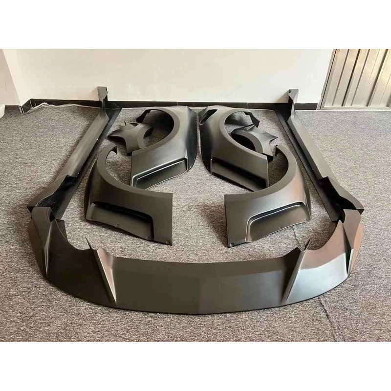 ل 2015-2017 موستانج ترقية CD عجلة كبيرة الحاجب المصد الأمامي الجانب تنورة جديدة val طقم الجسم الواسع #2