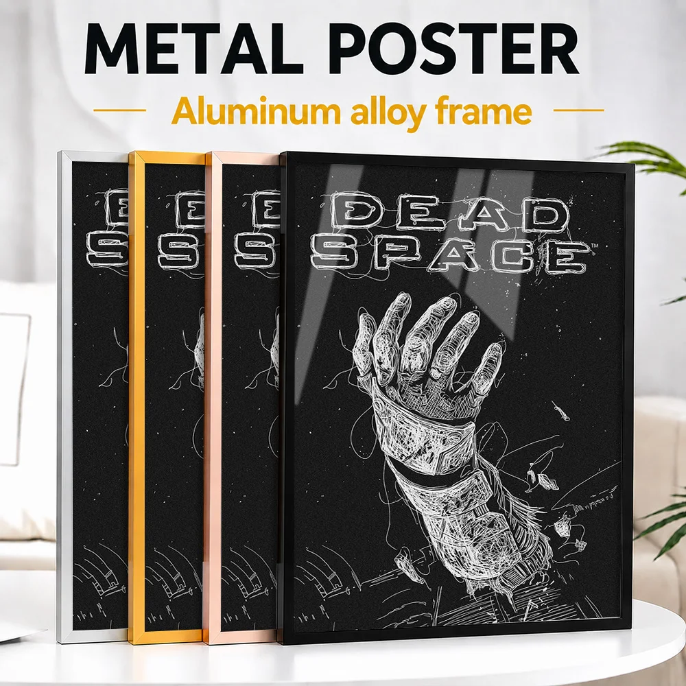 Dead Space Hand Framed Metal Print Customized Hero Tribute Wall Art Designed For Cosplay Enthusiasts To Display In Game Room