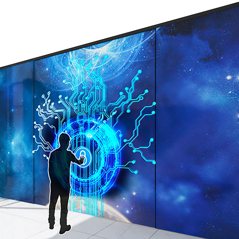 

Internet Red TikTok Technology Dream Bar Customizable Interactive Board Creative Palm Print Induction Hidden Door Electric Door