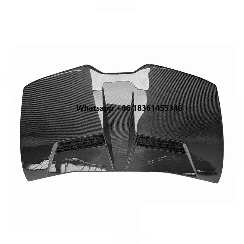 

Для LP580 LP610 2020+ Передний бампер из углеродного волокна, передний капот, крышка двигателя, автомобильные аксессуары