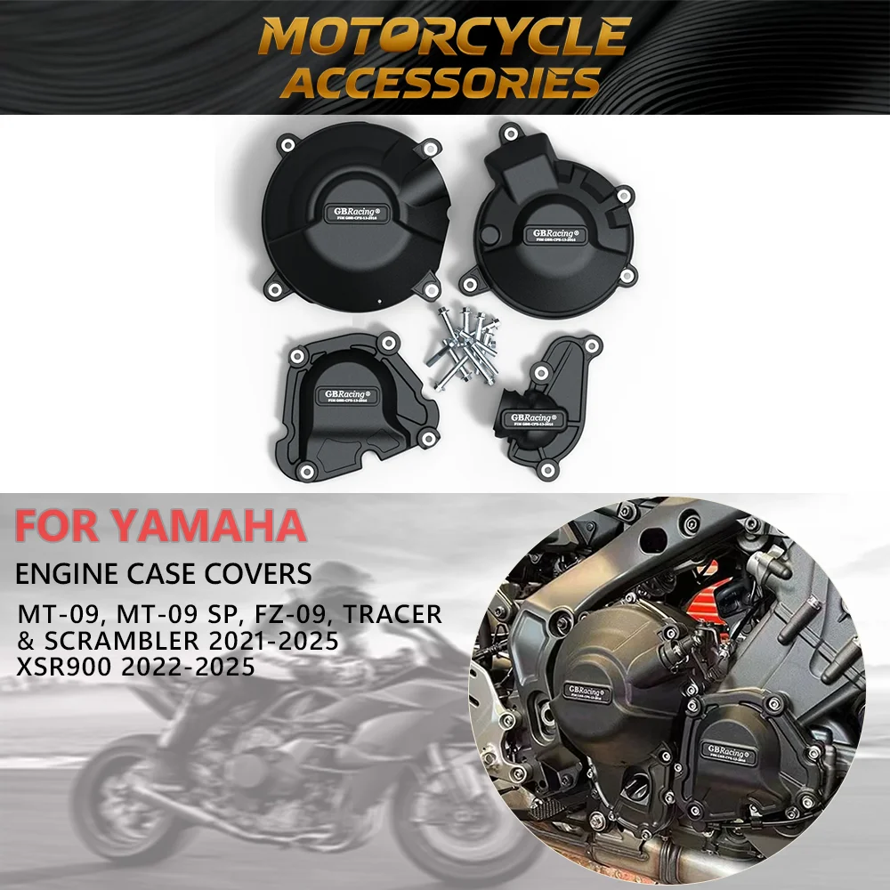 

For YAMAHA MT-09 2021 2022 2023 2024 FZ-09 XSR900 TRACER 9 GT Motorcycles Engine Protection Cover For GB Racing