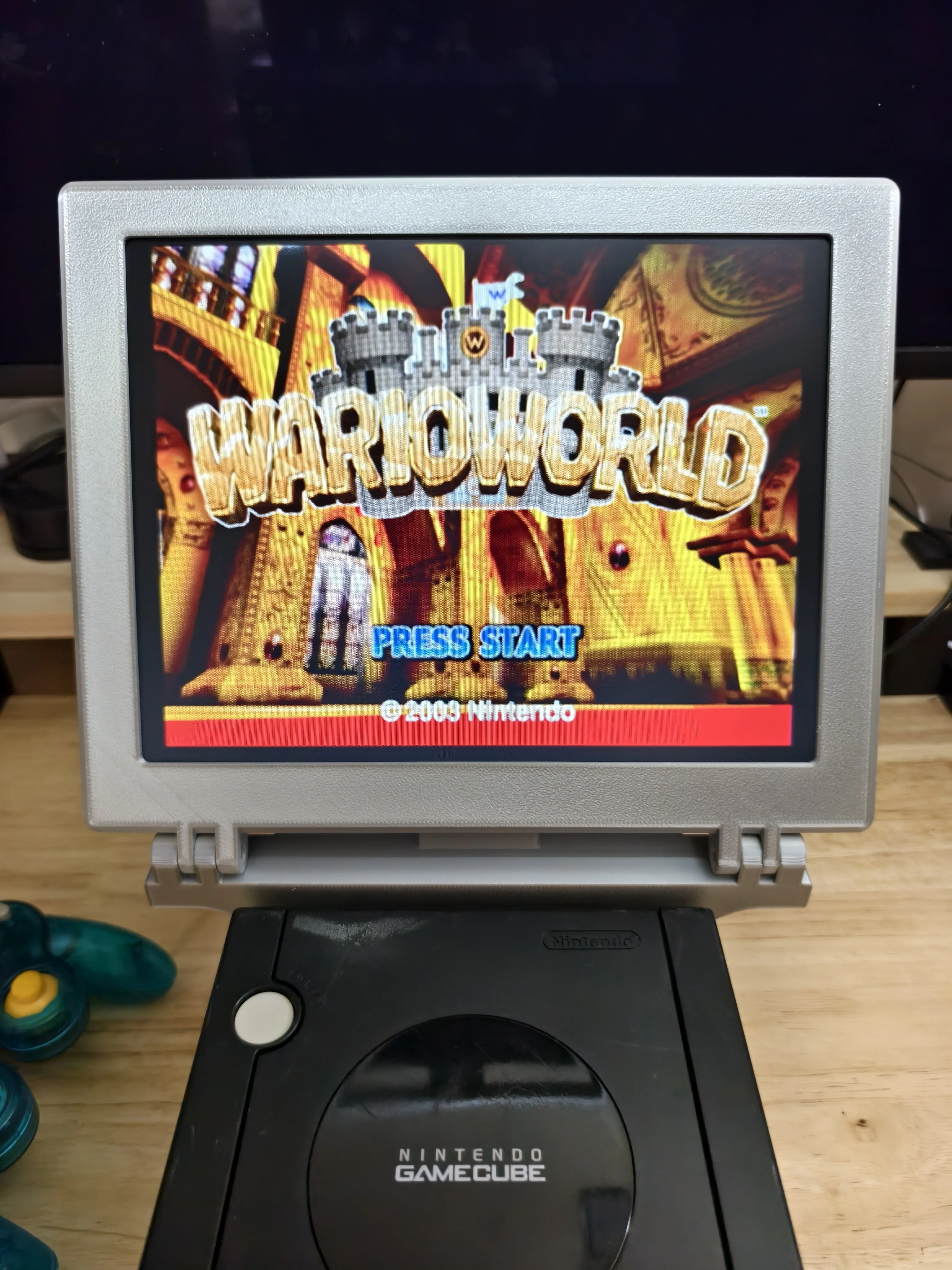 Retro-Style 10.4-Inch Display Designed For The NGC Console Featuring Built-In Dual Speakers And Support For Type-C Power Input