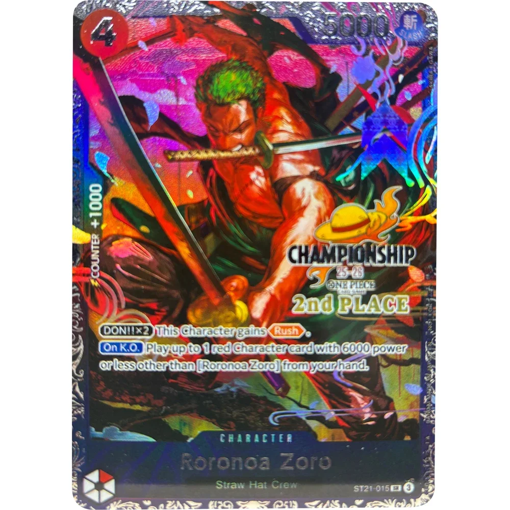 

Коллекционные карточки ONE PIECE DIY ST21-015 Ророноа Зоро EN Высококачественные самодельные игровые аниме-карточки, подарок, игрушка