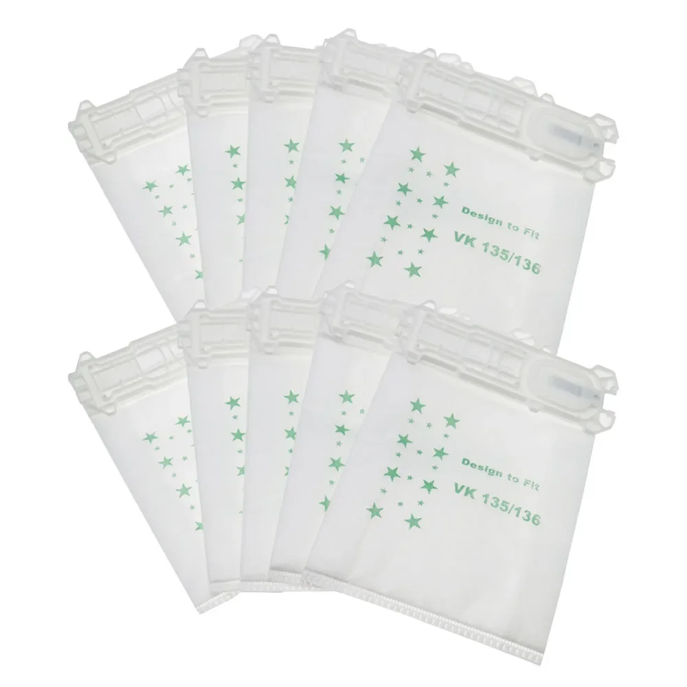 Dust Bags + Freshener Vacuum Cleaner Accessories Dust Bag for Vorwerk VK135 VK136 FP135 FP136 Kobold135 VK369 Kobold136