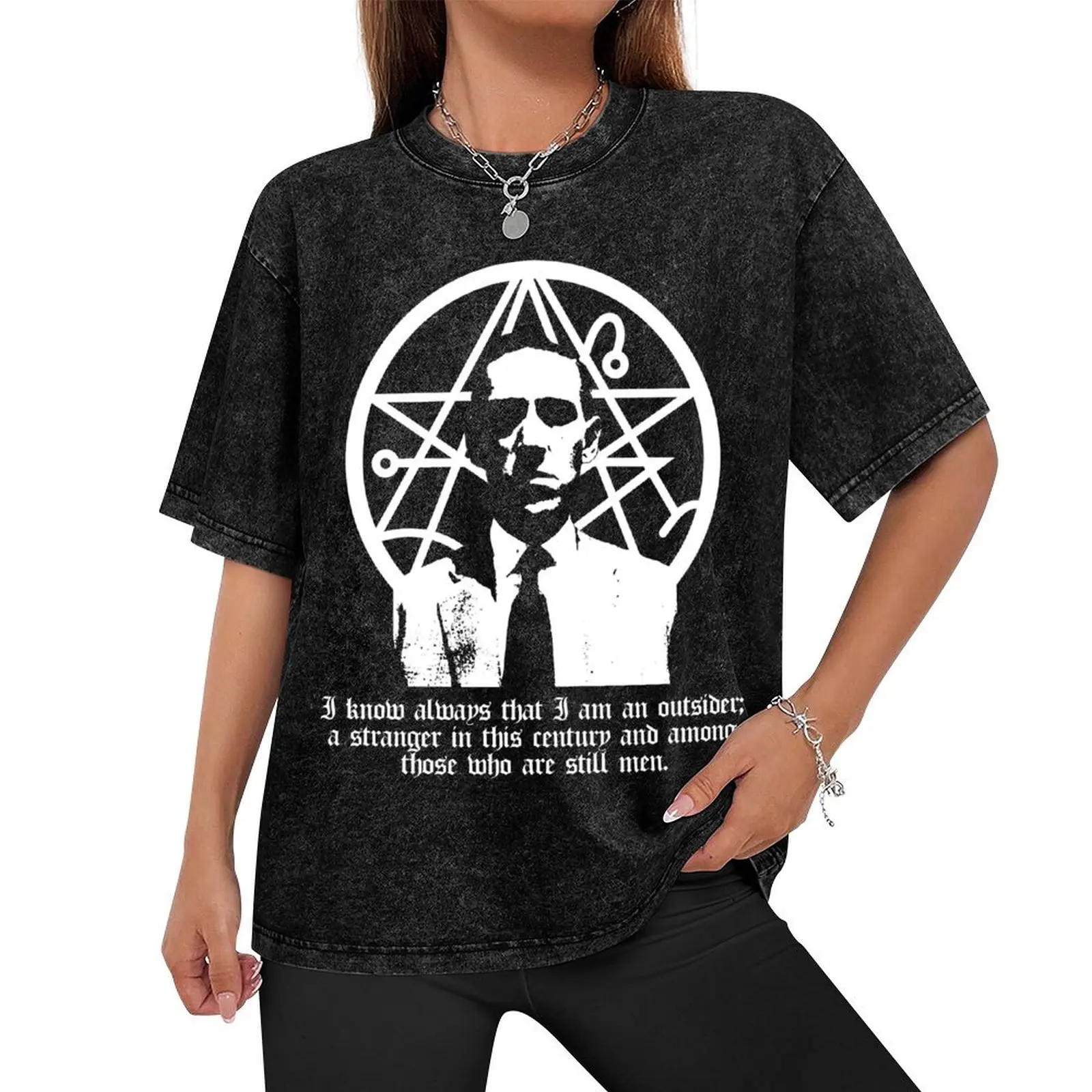 The Outsider (H.P. Lovecraft) T-Shirt summer top korean fashion mens graphic t-shirts anime