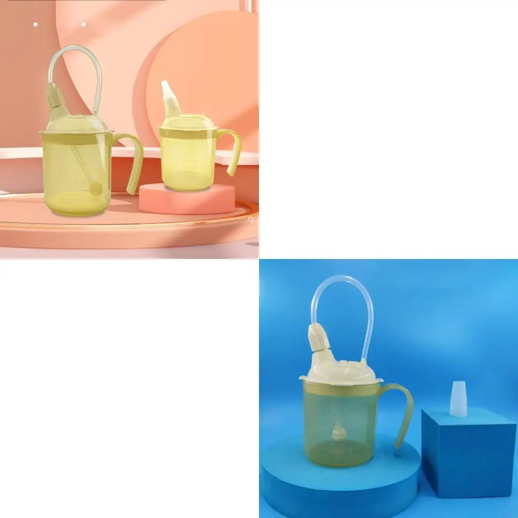 

Adult Sippy Cup with Straw for Liquids Water fits for Disabled Elderly Bedridden