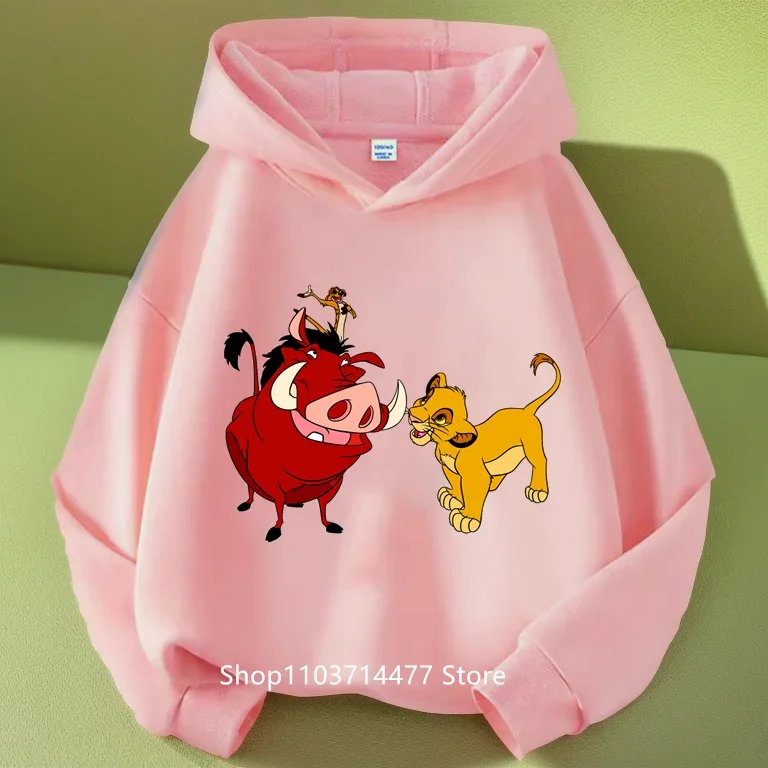 Sweat à capuche + pantalon pour enfants 2 pièces printemps et automne dessin animé roi Lion ensemble de vêtements pour enfants #1