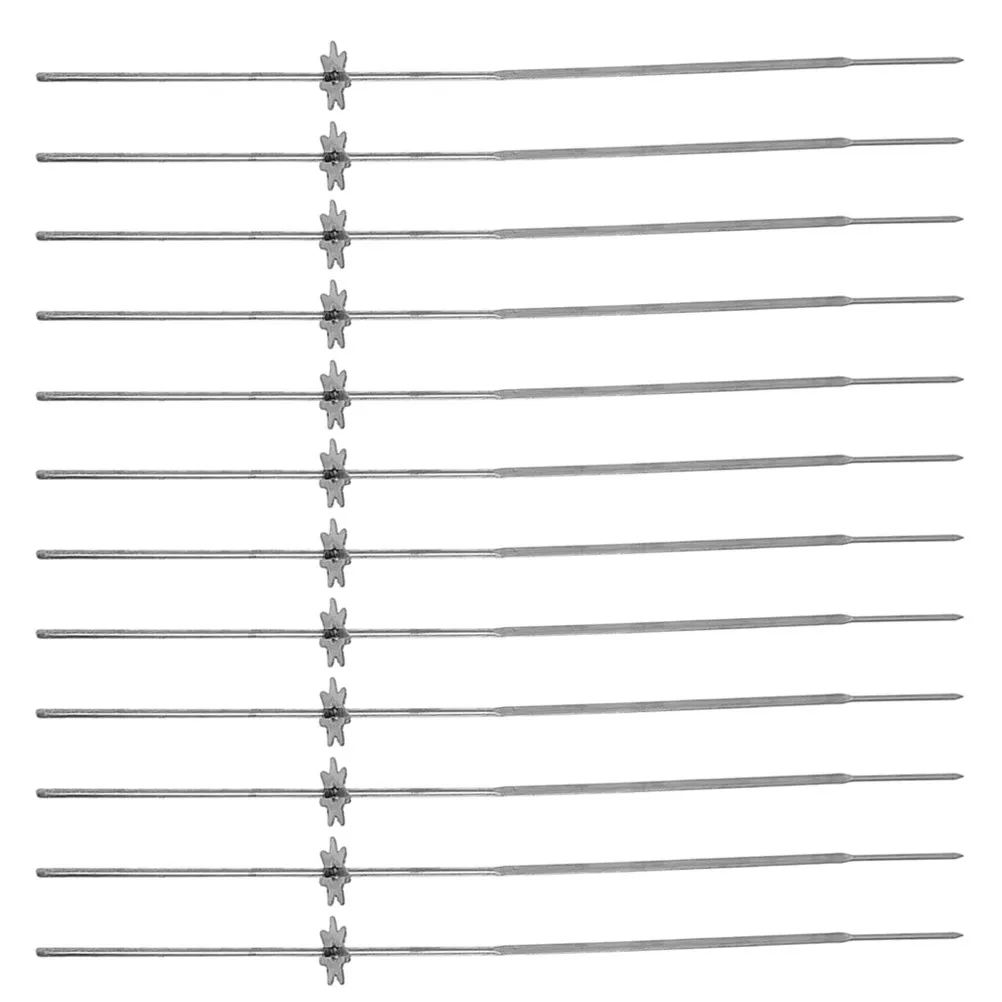 

Набор из 20 шампуров для барбекю с автоматическим вращением, из нержавеющей стали, для приготовления мяса и овощей на гриле на открытом воздухе