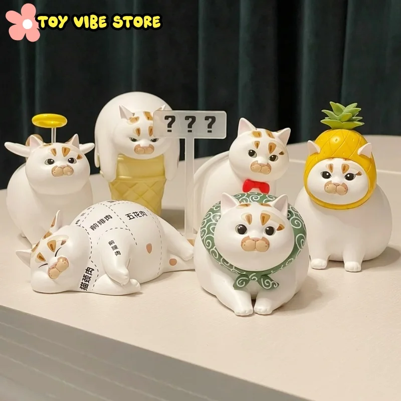 

Оригинальные игрушки-сюрпризы в закрытой упаковке Lou Lou Xiao Zhu Mi: фигурка кошки, милый аниме-персонаж, детский подарок-сюрприз, декор, подарок на день рождения