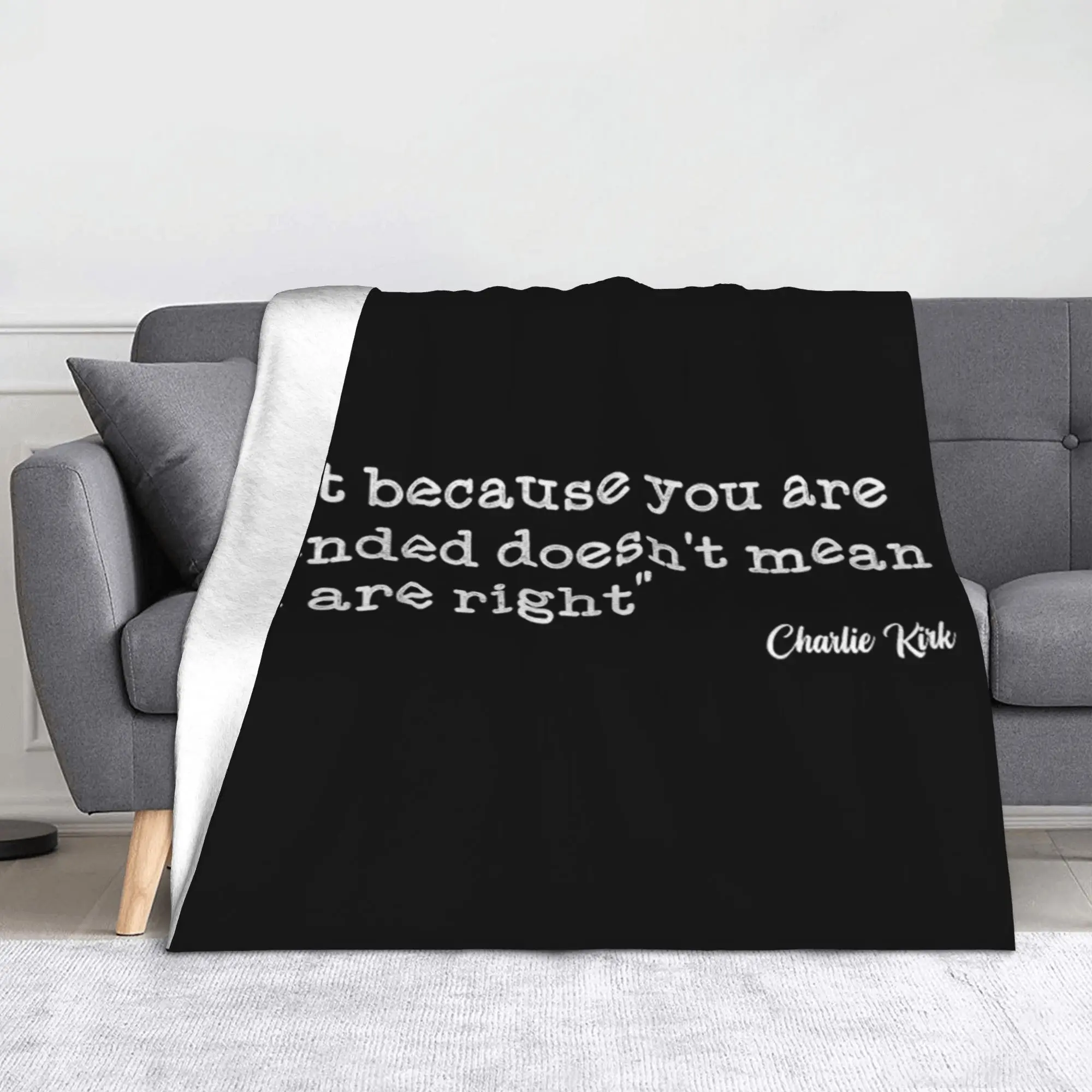 Charlie Kirk Legends Never Die Flannel Throw Blankets A True Patriot Blankets for Home Bedding Ultra-Soft Quilt Portable