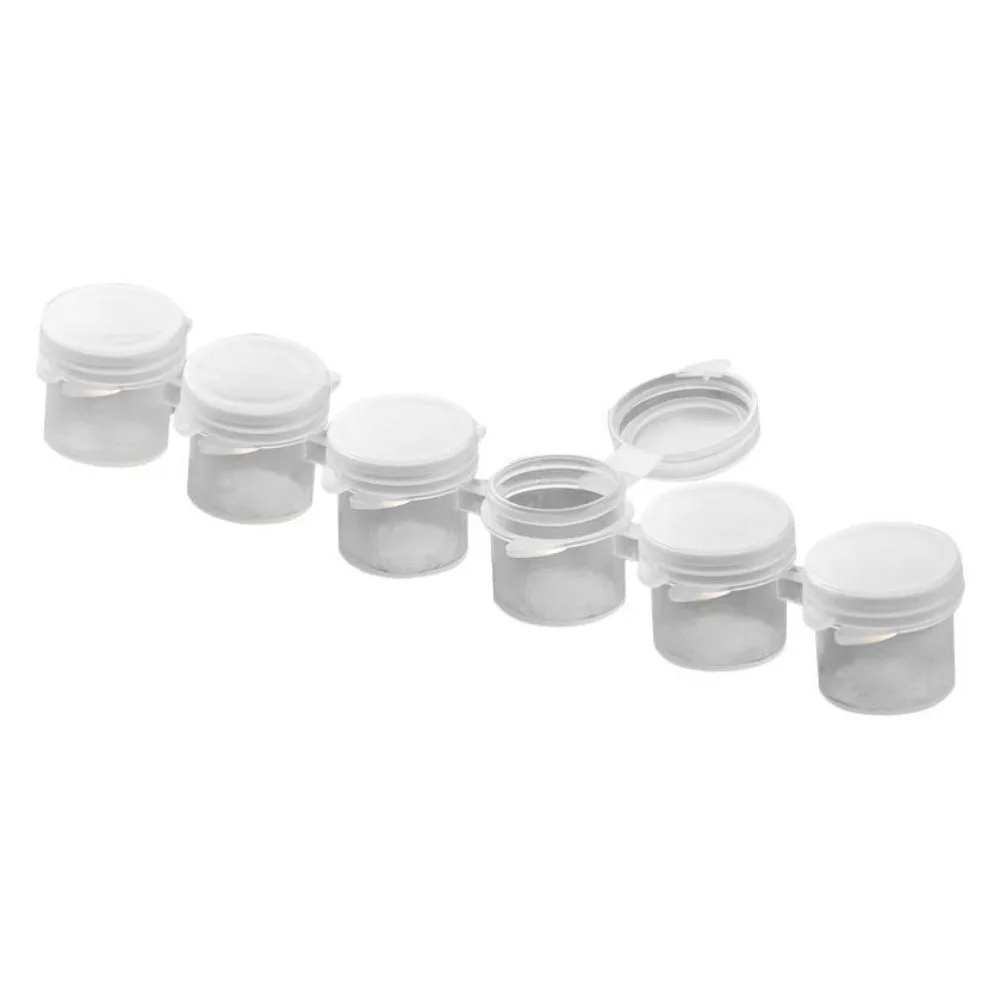 Portable Plastic Empty Paint Strip 2ml 3ml 5ml 6/8 Connected Paint Pots Refillable Plastic Paint Pots with Lid Watercolor