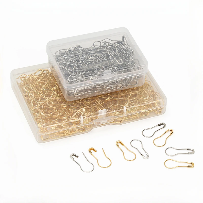 200/350pcs Metal Safety Pins Multi-purpose 22mm Iron Pins Clothes Tag Holder DIY Apparel Sewing Supplies