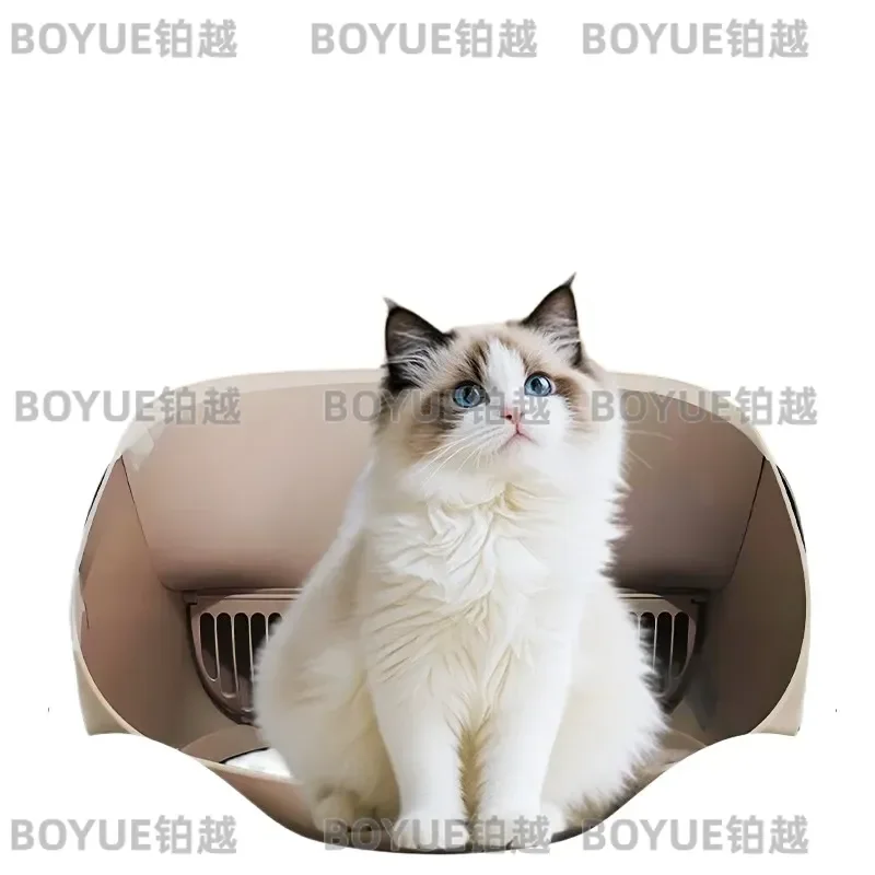 Smart Automatic Cat Litter Box Large Capacity Self Cleaning Open Top Remote Control App Non Sticking Waste Removal Device for