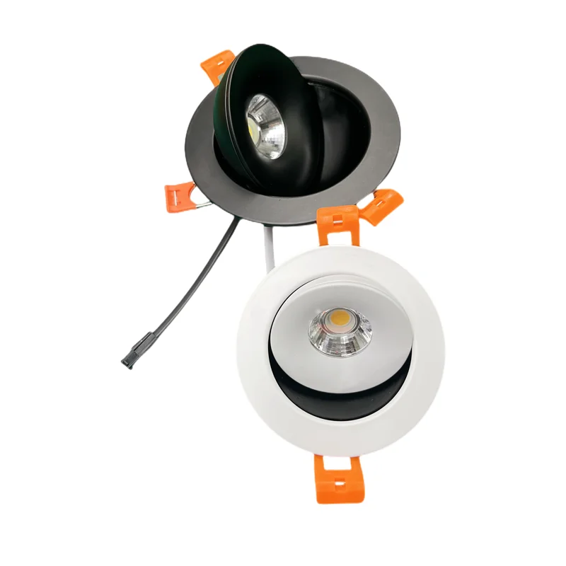 Imagem -03 - Recessed Ceil Luz Regulável 360 Ângulo de Rotação Ajustável 7w10w12w15w18w Epista Cob Pontos Teto Downlight Pic Lâmpada de Fundo