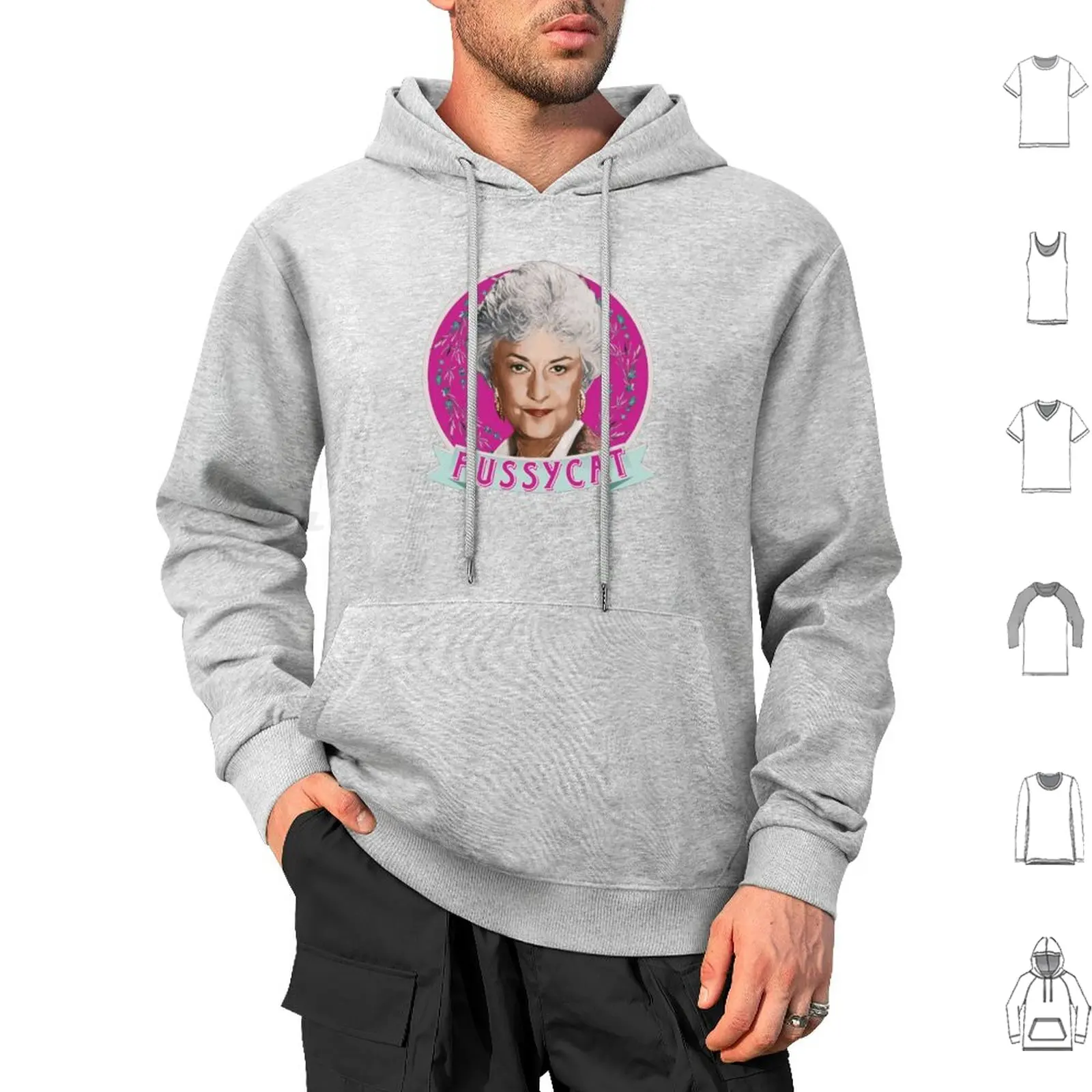 Dorothy Zbornak-Pussycat Hoodies Long Sleeve Dorothy Zbornak Pussycat Bea Arthur Beatrice Arthur Dorothy Zbornak