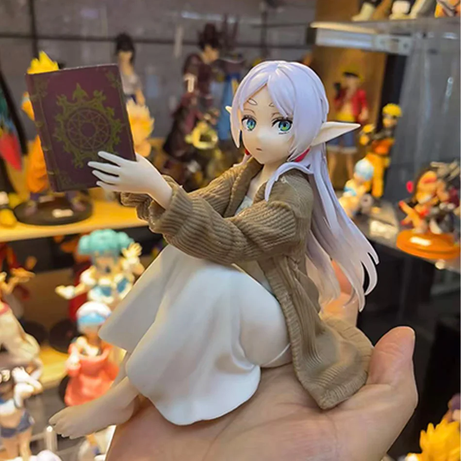 

Frieren Beyond Journey's End Frieren Casual Wear Figure Reading Book PVC Action Figure Collectible Model Toy Gift
