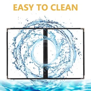 2 pcs Pastes Revenue Folder Restaurant Folha loose Book Menu Kitchen Covers Capes Personal Planner PVC 8 Main Sales Menu Menu - №4