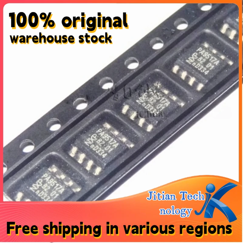 100% original inventory 10PCS PCA9517AD,118 logo PA9517A SOP8 Driver transceiver chip IC Channel direct sales