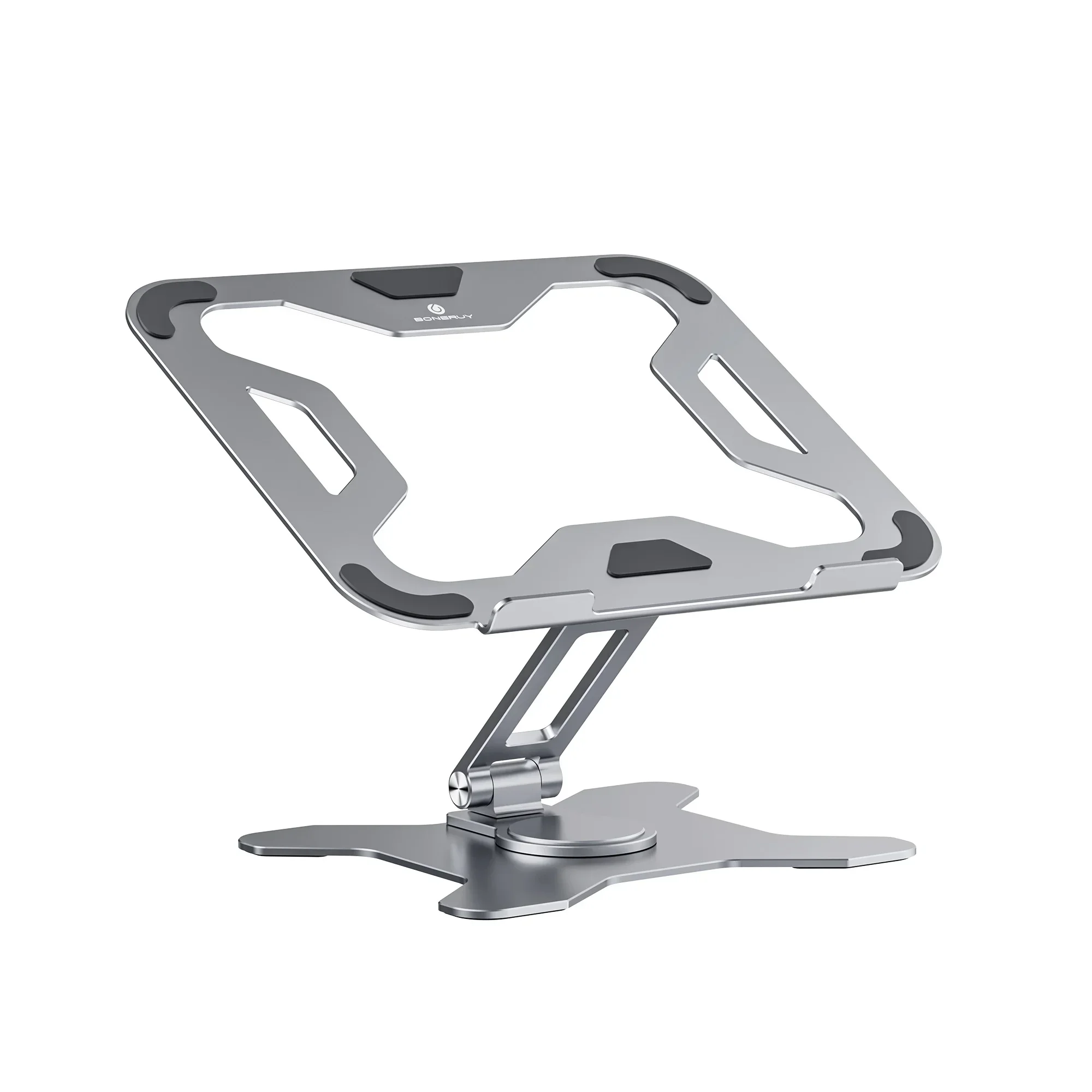 

Boneruy Aluminum Alloy Foldable 360 Degree Rotatable Adjustable Laptop Stand for Desk 14~17.3 inch Inch Laptops