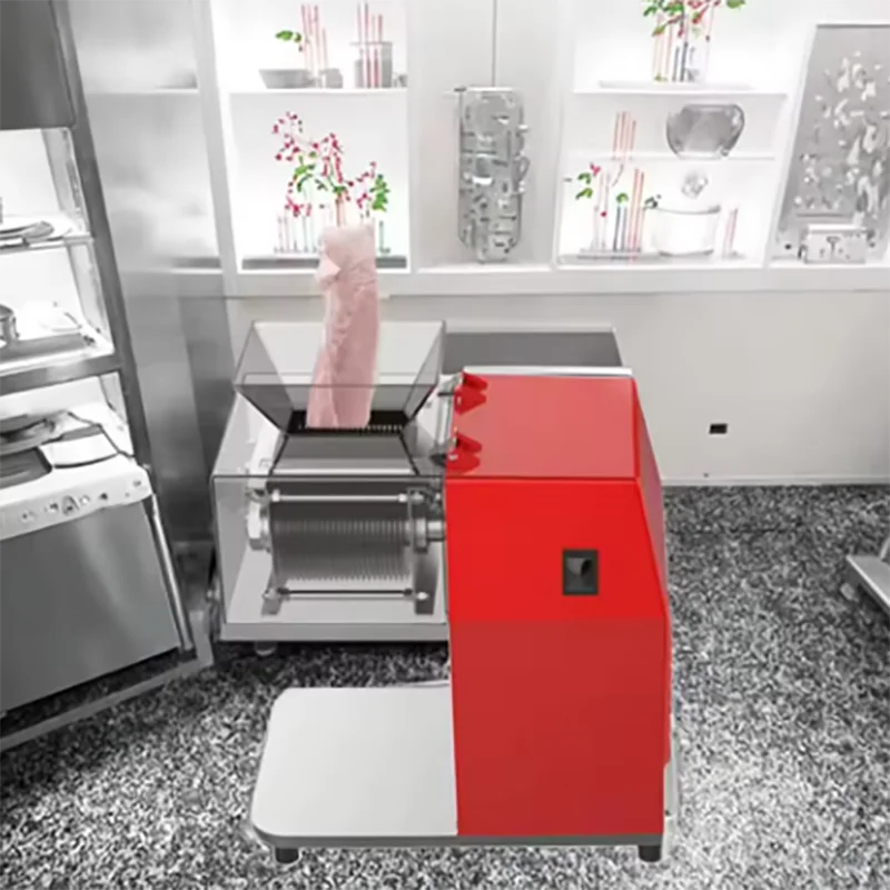 

New Fast Meat Slicer Electric Commercial Bean Skin Cutter Meat Cutting Machine
