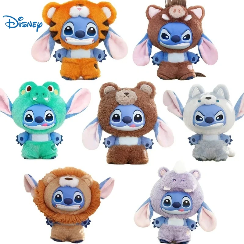 Caja Sorpresa de Vinilo de la Serie de Animales de Disney Stitch, Colgante de Peluche, Caja Misteriosa de Juguetes, Regalo Sorpresa de Cumpleaños para Niñas, Regalo de Halloween