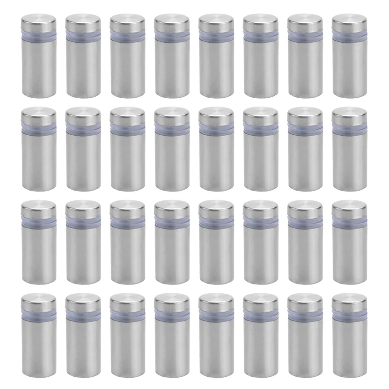 A21I-100 Pak Sekrup Kebuntuan Tanda Baja Tahan Karat Paku Dudukan Kebuntuan Dinding untuk Karya Seni Kaca dan Pajangan (1/2X1 Inci)