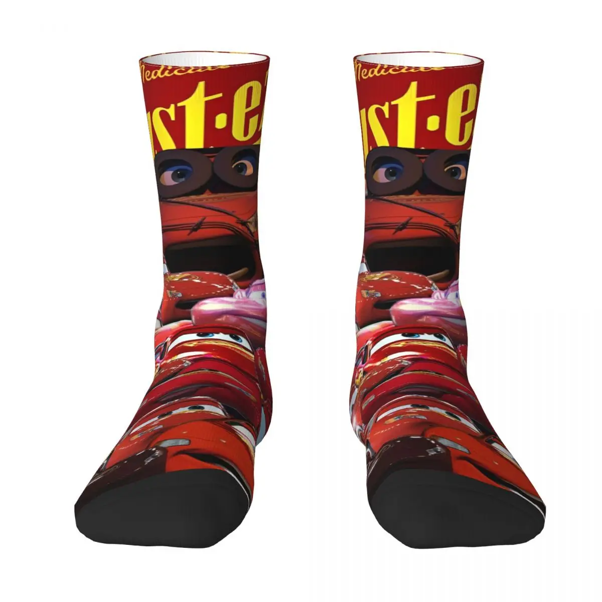 Lightning Mcqueen Socks Casual Stockings Autumn Anti Slip Men Socks Soft Breathable Custom Running Socks