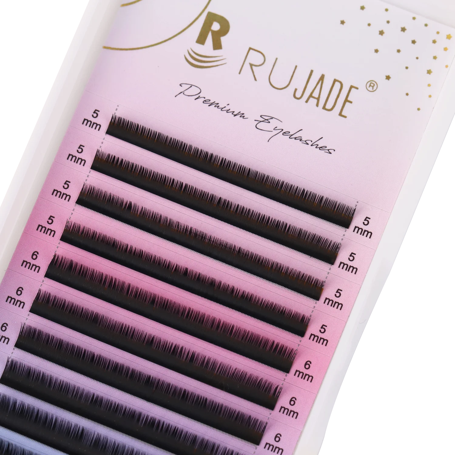 RUJADE Bottom Lower Eyelash 5-8mm Short Natural Individual Under Lashes Soft Professional Faux Mink Lash Extensions