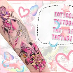 Cartoon Fox Sexy Tatoo Sticker duraturo tatuaggio finto per donna uomo braccio tatuaggio temporaneo Anime Art Faux tatuaggi impermeabili Tatuajes