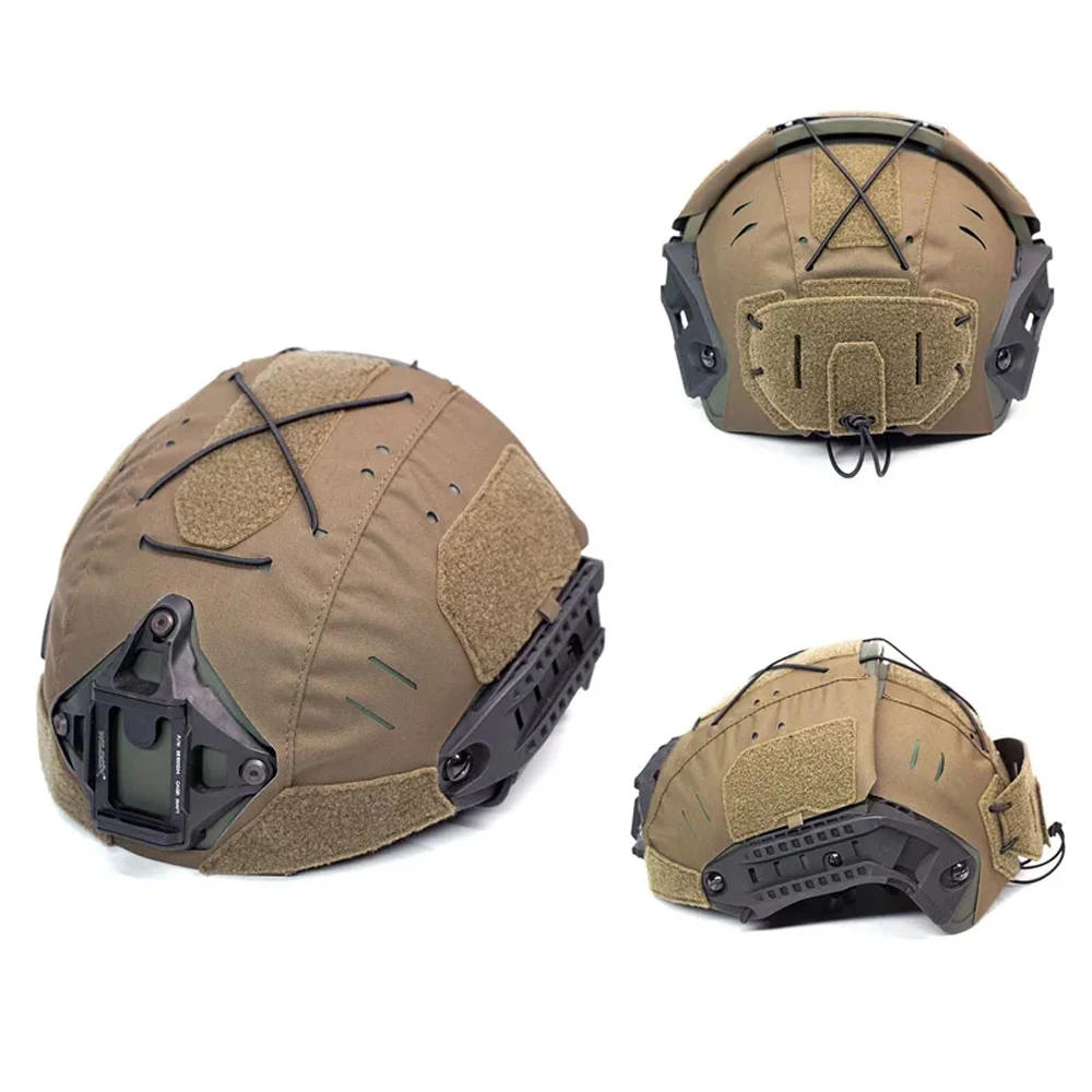 Cp af-exterior capacete proteção capa, camuflagem tecido, corte a laser, duas peças