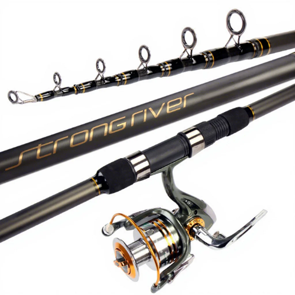 New 2.1-5.4m Telescopic Combo Blank Carbon Fiber Spinning Tools Fly Fishing Rodspromote sales