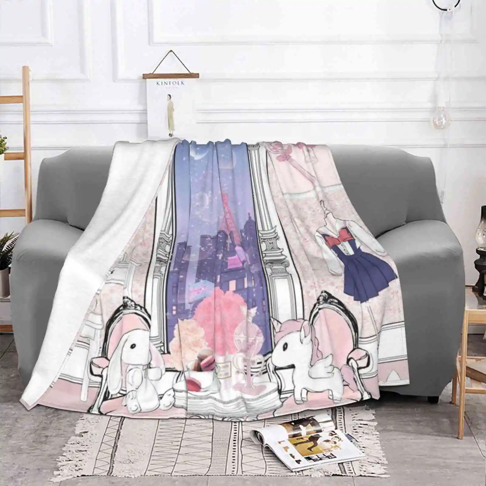 Sailor Chibi Moon Room All Sizes Soft Cover Blanket Home Decor Bedding Sailorchibimoon Anime Tokyo Animeart Kawaii