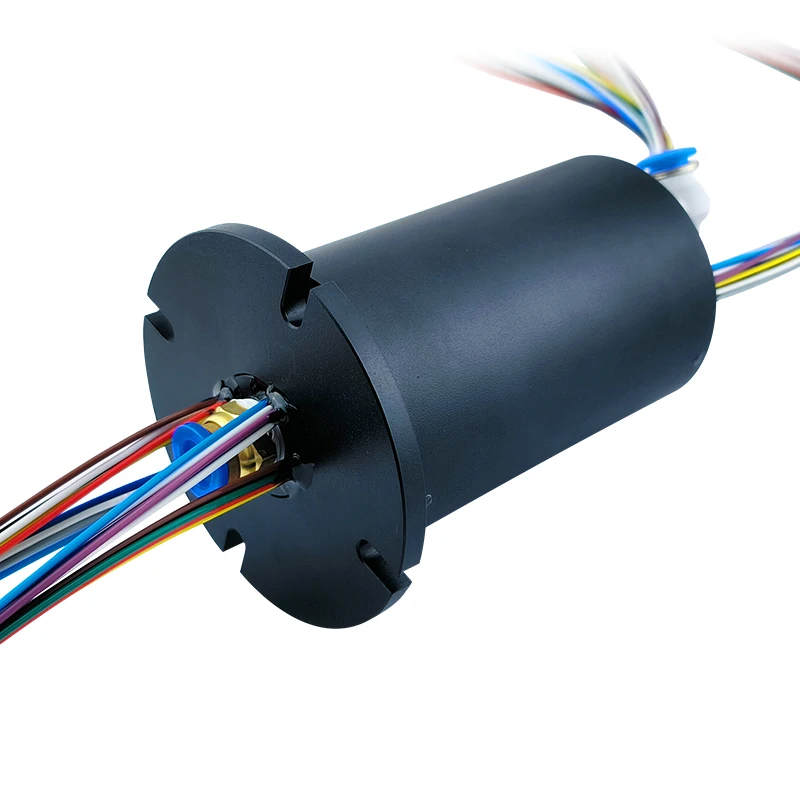 24-Channel 5A Pneumatic Slip Ring with Direct Flow Airway, RPM 250