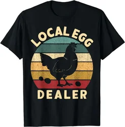 Retro Vintage Local Egg Dealer Farmer Chicken Egg Lover T-Shirt Women Men Clothing Tees Tops Vintage T Shirt Casual Clothes