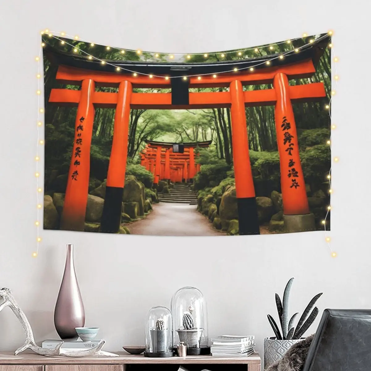 

Fushimi Inari Taisha - Japanese Shrine Tapestry Bedroom Decorations Nordic Home Decor Decoration Bedroom Tapestry