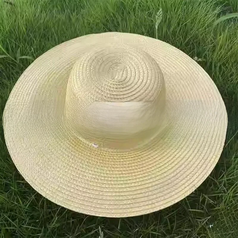 Unisex Large Brim Sun Protection Hat Field Outdoor Rural Fisherman Cap Casual Universal Style for Travel Spring Summer Autumn