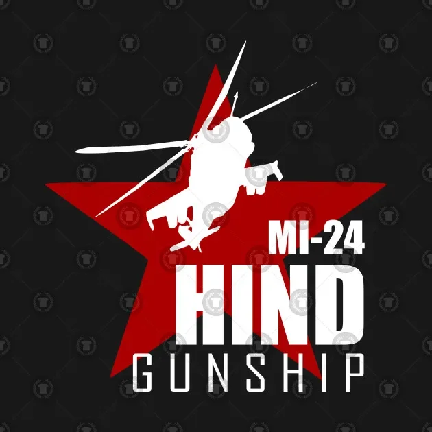 Helicopter Gunship MI-24 Hind Unisex Hoodie