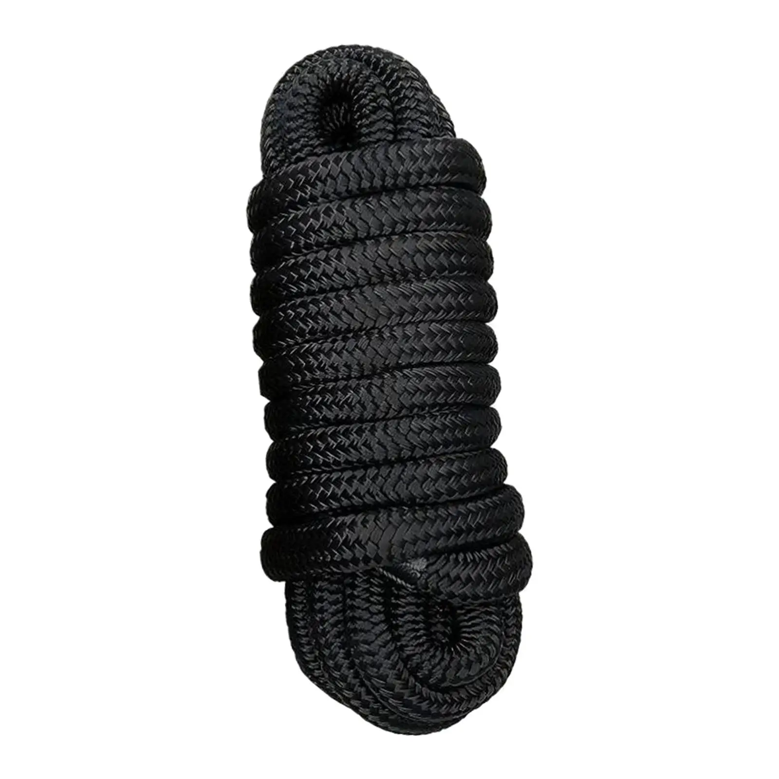 خط قاعدة من النايلون الأسود، ملحقات قارب عالية القوة، حبل رباط متين وقابل لإعادة الاستخدام لقاعدة آمنة