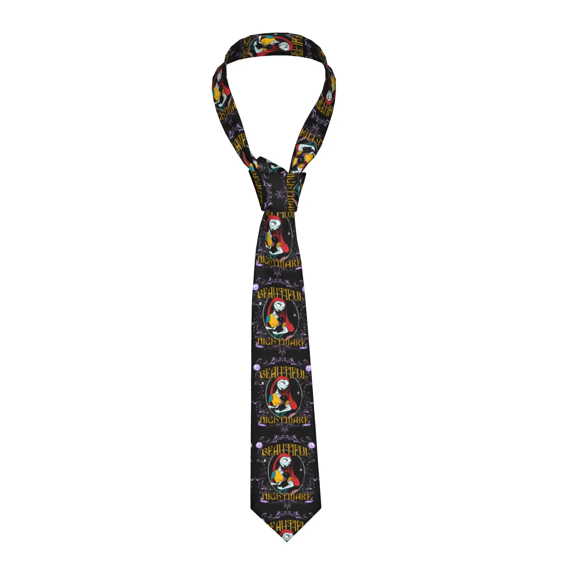 

Элегантные мужские галстуки на заказ для свадьбы с принтом «Кошмар перед Рождеством» (Салли)