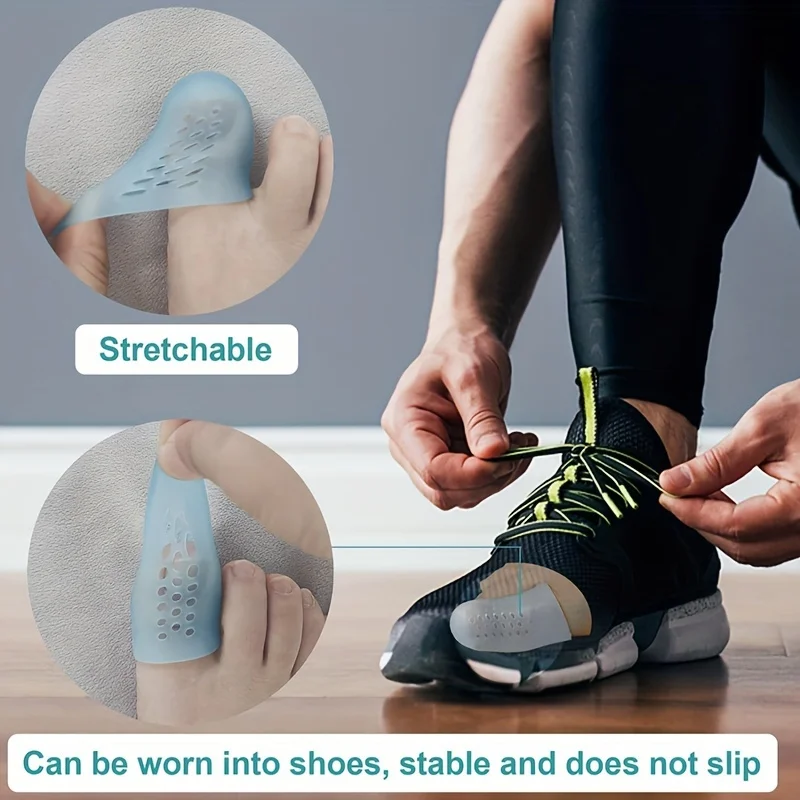 6PCS Toe Separator Breathable Silicon Toe Caps Toenails Protection Elasticity Anti-Friction Sweatproof Foot Protectors Cover