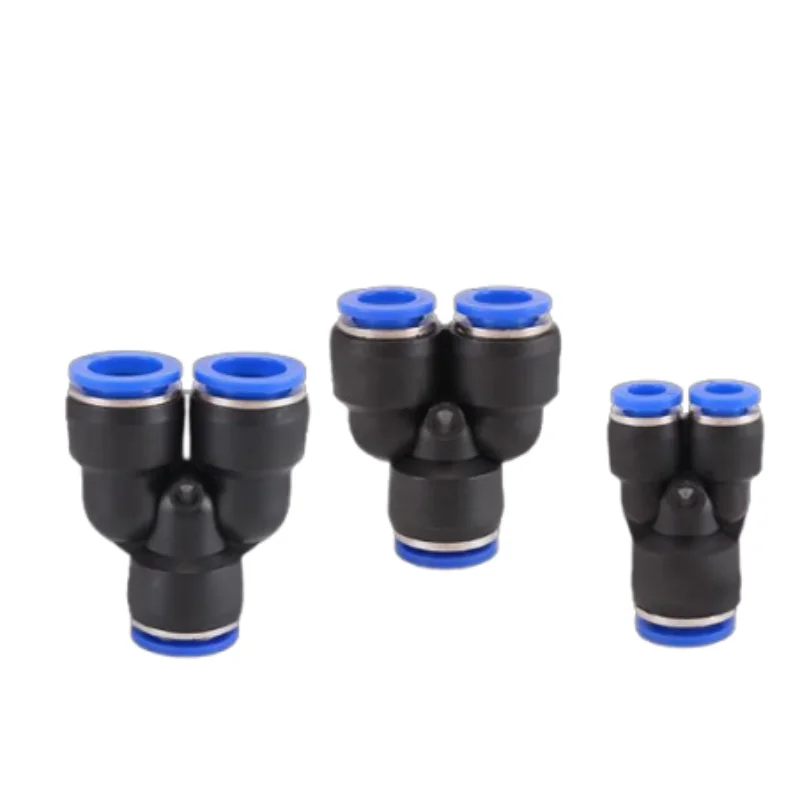 10/20PCS PY T-shaped three-way pneumatic fittings quick connector PY-04 PY-6 PY-08 PY-10 PY-12 PY-14 PY-16 Pneumatic accessories