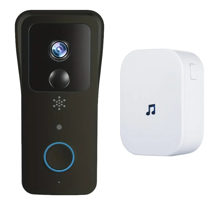 A37T-Tuya T32 Smart 1080P Wireless Video Doorbell With 5G Dual-Band Intercom, WIFI, Night Vision EU Plug