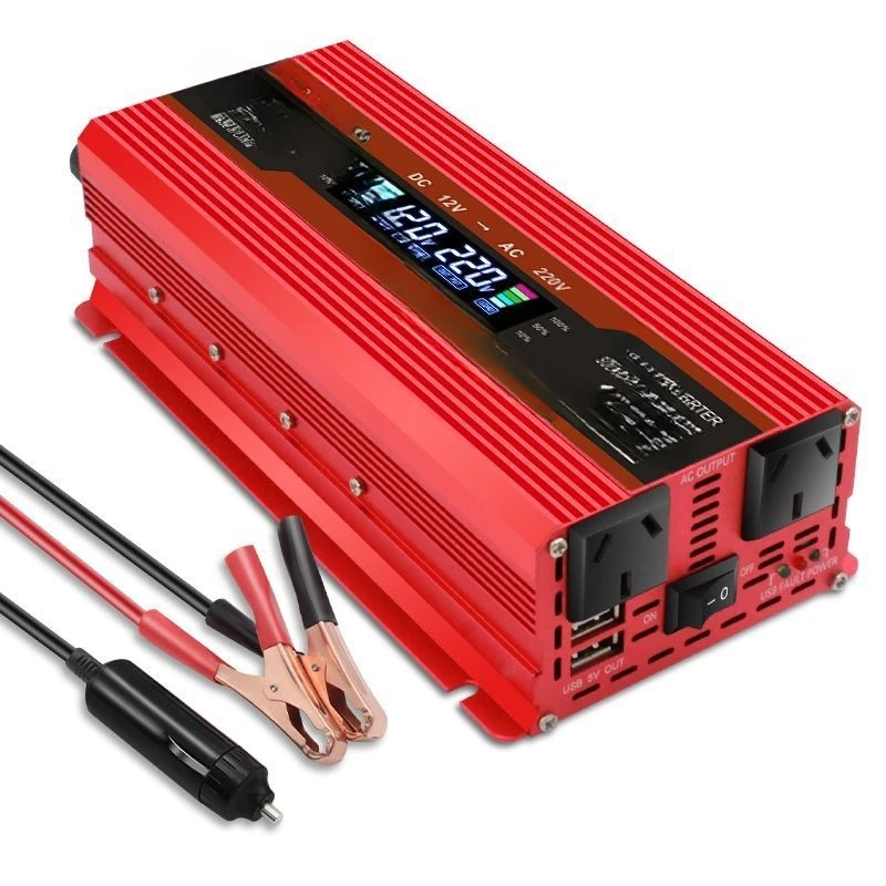 

Intelligent sinusoidal 1000W/2600W switching power supply LCD LCD 12/24V to 110-240V inverter